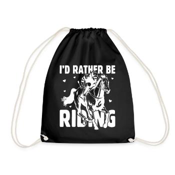 Je préfère rouler - (2) - Sac de sport léger - noir - Devant