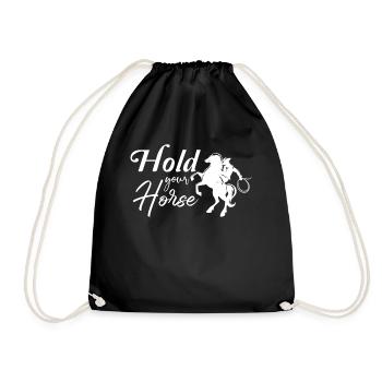 Tenez votre cheval 2 - - Sac de sport léger - noir - Devant