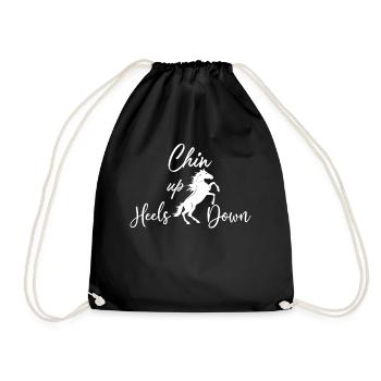 Chin Up Heels Down 1 - - Sac de sport léger - noir - Devant