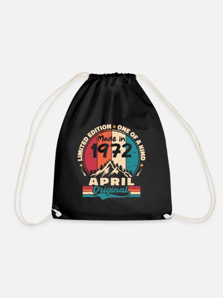 Die Legenden wurden im April 1972 geboren Geschenk - Turnbeutel - Schwarz
