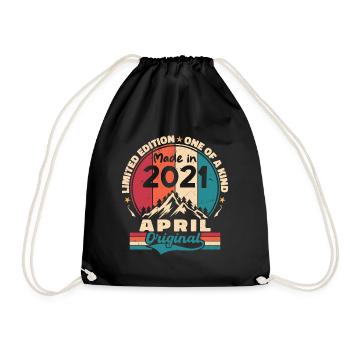 Les légendes sont nées en avril 2021 Cadeau - Sac de sport léger - noir - Devant