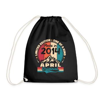Les légendes sont nées en avril 2014 Cadeau - Sac de sport léger - noir - Devant