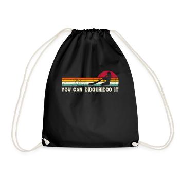 You can didgeridoo it - Turnbeutel - Schwarz - Vorne