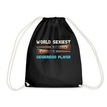 World Sexiest Didgeridoo Player - Turnbeutel - Schwarz - Vorne
