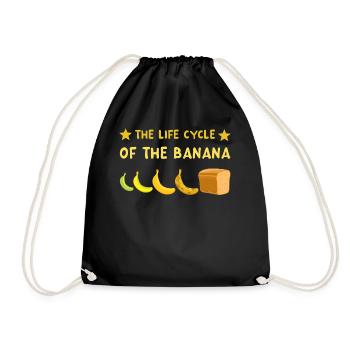 Bananenbrot - The Life Cycle Of The Banana - Turnbeutel - Schwarz - Vorne