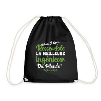 Voici A Quoi Ressemble La Meilleure Ingénieur - Sac de sport léger - noir - Devant