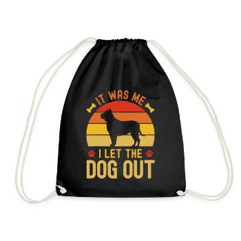 C’est moi qui ai laissé sortir le chien - Sac de sport léger - noir - Devant