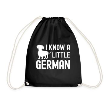Je peux un peu l’allemand - Sac de sport léger - noir - Devant