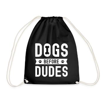 Chiens devant les ducats - Sac de sport léger - noir - Devant