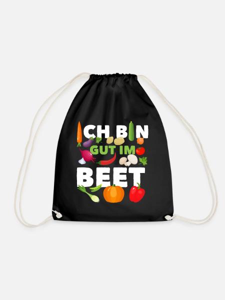 Gärtner Ich Bin Gut Im Beet - Turnbeutel - Schwarz