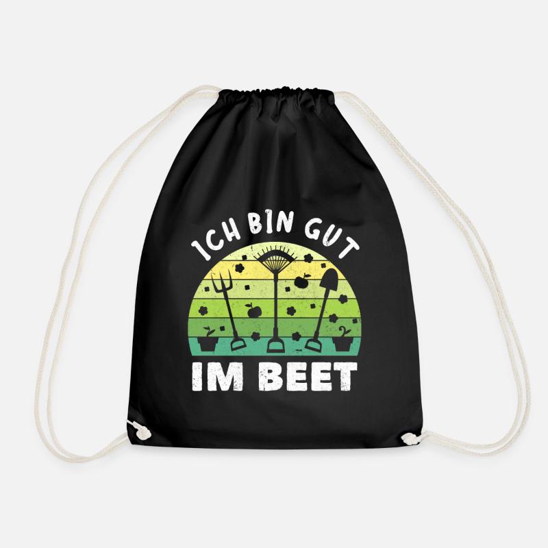 Gärtner Ich Bin Gut Im Beet - Turnbeutel - Schwarz