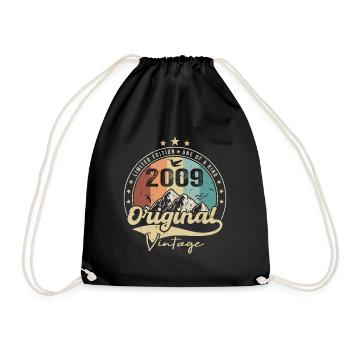 Original Jahrgang 2009 Limited Edition 2009 - Turnbeutel - Schwarz - Vorne