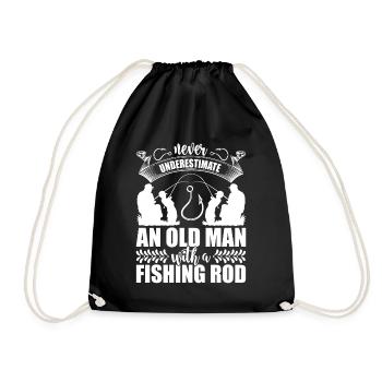 Ne sous-estimez jamais un vieil homme - Sac de sport léger - noir - Devant
