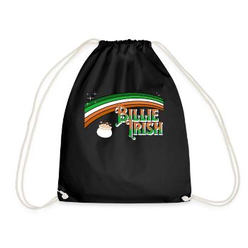 Billie Irish - Saint-Patrick - Paddy’s Day - Sac de sport léger - noir - Devant