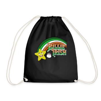 Billie Irish - Saint-Patrick - Paddy’s Day - Sac de sport léger - noir - Devant