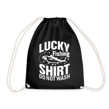 Chemise de pêcheur chanceux Ne pas laver - - Sac de sport léger - noir - Devant
