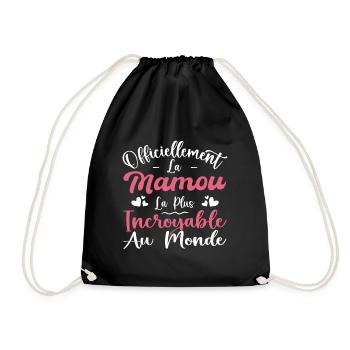 Officiellement La Mamou La Plus Incroyable Au Mond - Sac de sport léger - noir - Devant