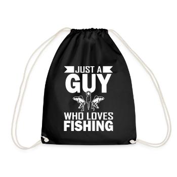Juste un gars qui aime pêcher 2 - - Sac de sport léger - noir - Devant