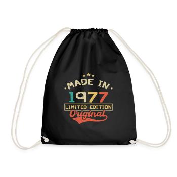 Made in 1977 | Limited Edition 1977 | Original - Sac de sport léger - noir - Devant