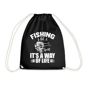 La pêche n’est pas un sport, mais un mode de vie - Sac de sport léger - noir - Devant