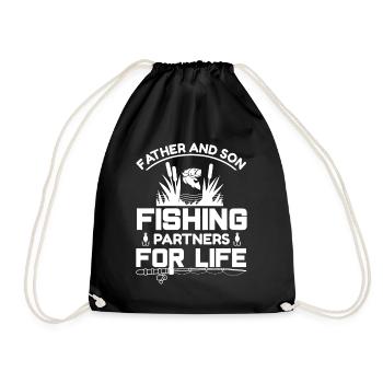 Père et fils Partenaire de pêche pour la vie 2 - - Sac de sport léger - noir - Devant