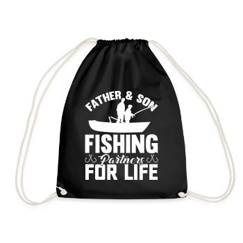 Père et fils Partenaire de pêche pour la vie 3 - - Sac de sport léger - noir - Devant