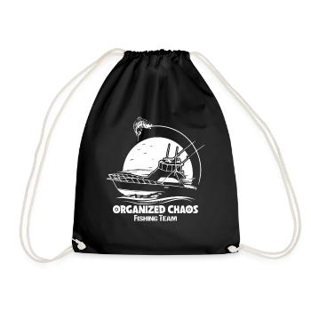 Organisiertes Chaos-Angelteam - - Turnbeutel - Schwarz - Vorne
