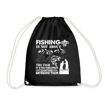 La pêche n’est pas une question de poisson, c’est une question de - Sac de sport léger - noir - Devant