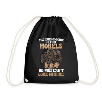 Oui, je sais où trouver les morilles je cueille des champignons - Sac de sport léger - noir - Devant
