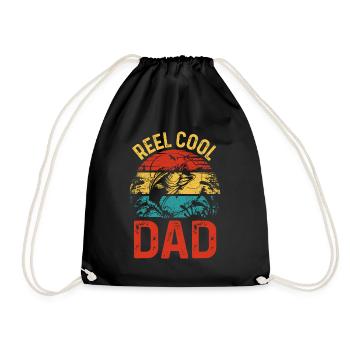 Retro-Rolle Cooler Papa - Turnbeutel - Schwarz - Vorne