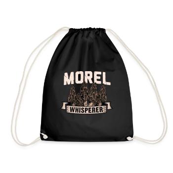 Morel Whisperer I Funny Mycologist Mushroom - Turnbeutel - Schwarz - Vorne
