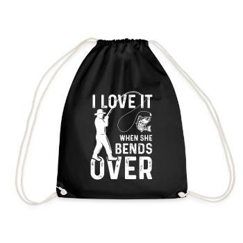 J’adore quand elle se penche - Sac de sport léger - noir - Devant