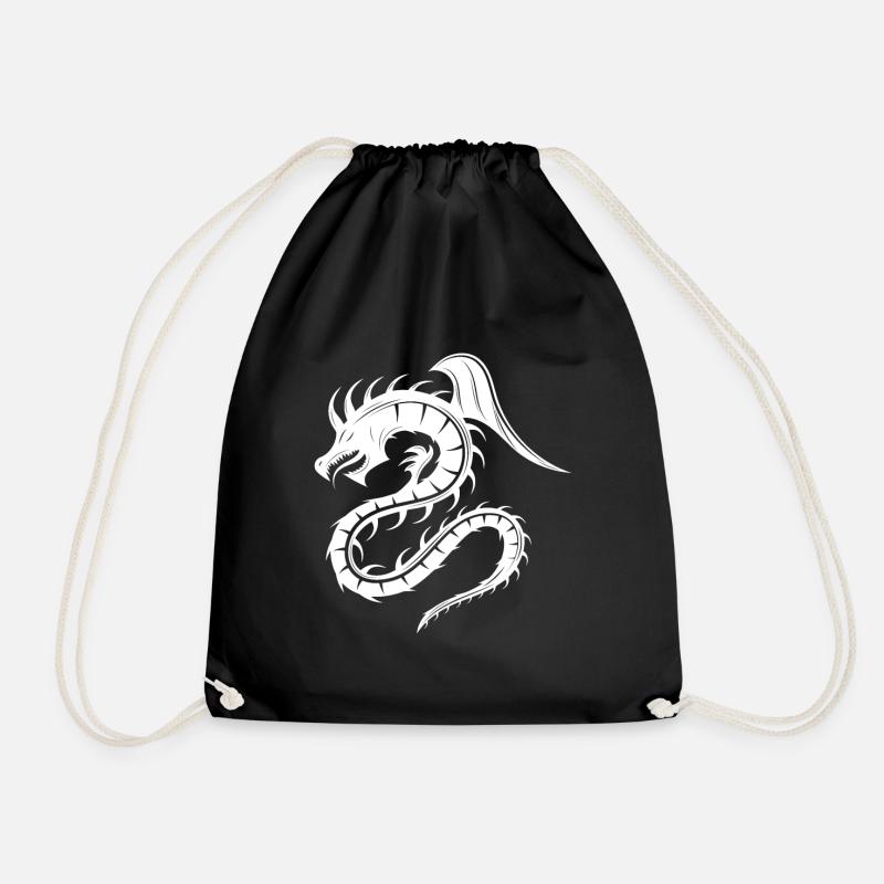 Chinesischer Drache - Turnbeutel - Schwarz