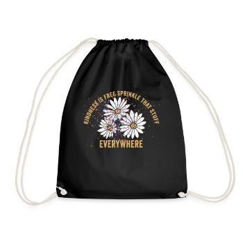 La gentillesse est gratuite, saupoudrez ce truc partout - Sac de sport léger - noir - Devant