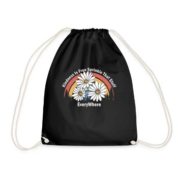 La gentillesse est gratuite, saupoudrez ce truc partout - Sac de sport léger - noir - Devant