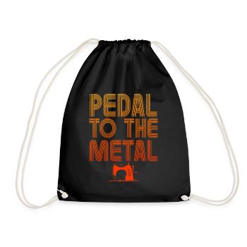 Pédalez à la machine à coudre en métal - Sac de sport léger - noir - Devant