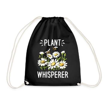 Plant Whisperer - Drawstring Bag - black - Front