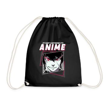 ANIME BOYS3 ITSNOTCARTOONSITSANIME - Drawstring Bag - black - Front