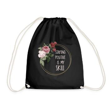 Rester positif est ma compétence - Sac de sport léger - noir - Devant