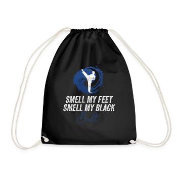 Smell My Feet Smell My Black Belt Karate - Drawstring Bag - black - Front
