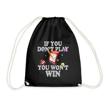 Si vous ne jouez pas, vous ne gagnerez pas - Sac de sport léger - noir - Devant
