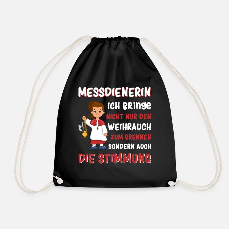 Messdiener Ministrant - Turnbeutel - Schwarz