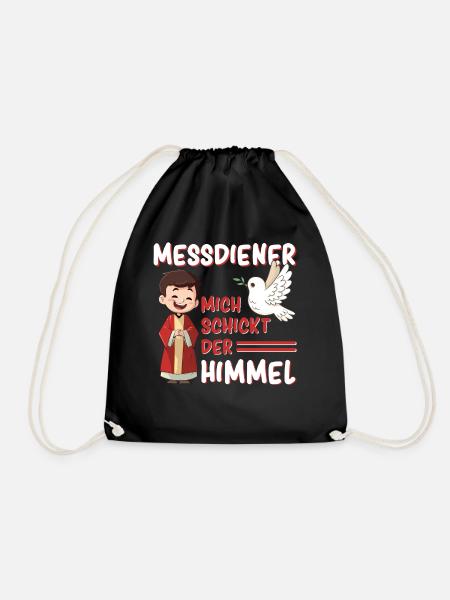 Ministrant Messdiener Mich Schickt Der Himmel - Turnbeutel - Schwarz