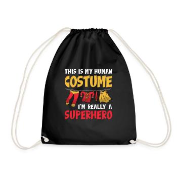 C’est mon costume humain, je suis vraiment un super-héros - Sac de sport léger - noir - Devant