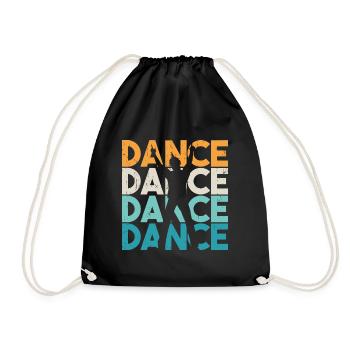 Danse Danseur Cadeau - Sac de sport léger - noir - Devant