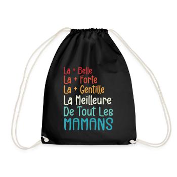 La Meilleure de Toutes Les Mamans | Maman Cadeau - Sac de sport léger - noir - Devant