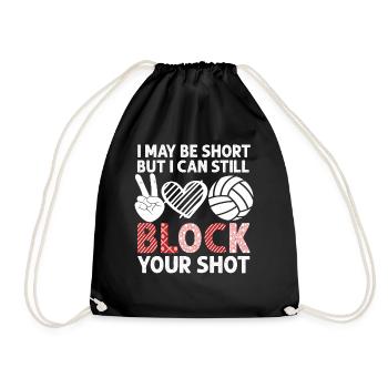 Je peux bloquer votre tir Volleyball de plage - Sac de sport léger - noir - Devant
