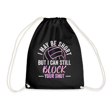 Je peux bloquer votre tir Volleyball de plage - Sac de sport léger - noir - Devant
