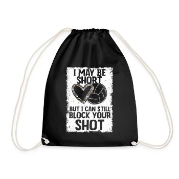 Je peux bloquer votre tir Volleyball de plage - Sac de sport léger - noir - Devant
