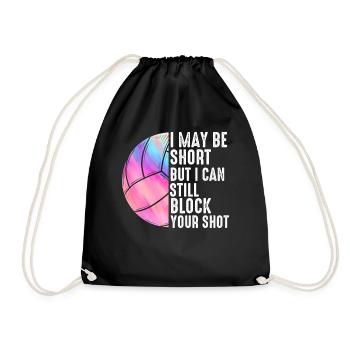 Je peux bloquer votre tir Volleyball de plage - Sac de sport léger - noir - Devant